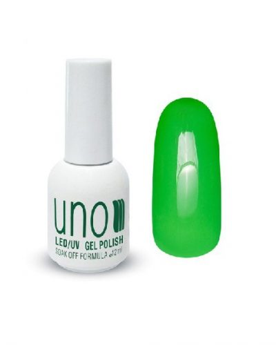 UNO, Гель–лак №054 Green Neon — «Зеленый неон»